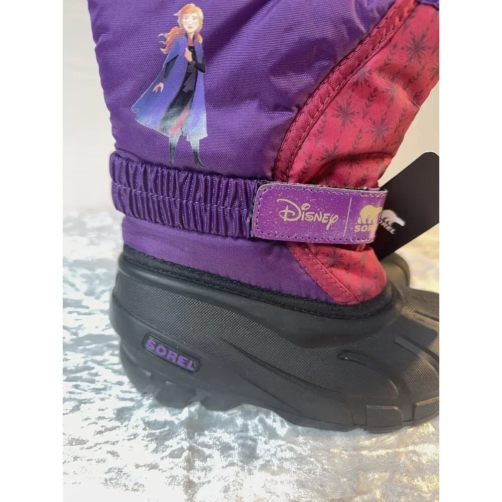 Sorel Disney Frozen‎ 2 Anna Snow Boots Girls US 12 Purple Waterproof NWT